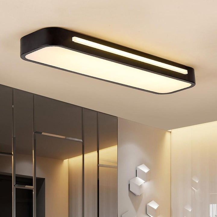 NordischeLinie: Lampada da soffitto LED lunga minimalista – moderna e stilosa per sala da pranzo e soggiorno