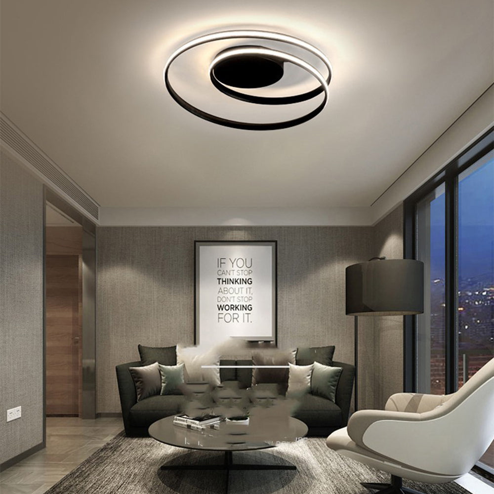 NordischesEisen: Lampada da soffitto LED minimalista in ferro moderna – elegante e funzionale per soggiorno e camera da letto