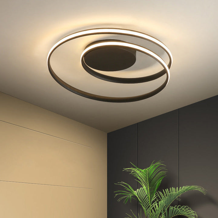 NordischesEisen: Lampada da soffitto LED minimalista in ferro moderna – elegante e funzionale per soggiorno e camera da letto
