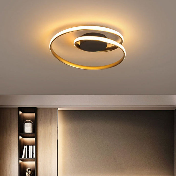 NordischesEisen: Lampada da soffitto LED minimalista in ferro moderna – elegante e funzionale per soggiorno e camera da letto
