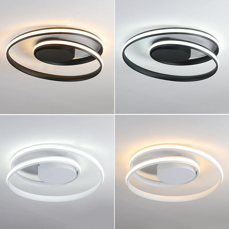 NordischesEisen: Lampada da soffitto LED minimalista in ferro moderna – elegante e funzionale per soggiorno e camera da letto