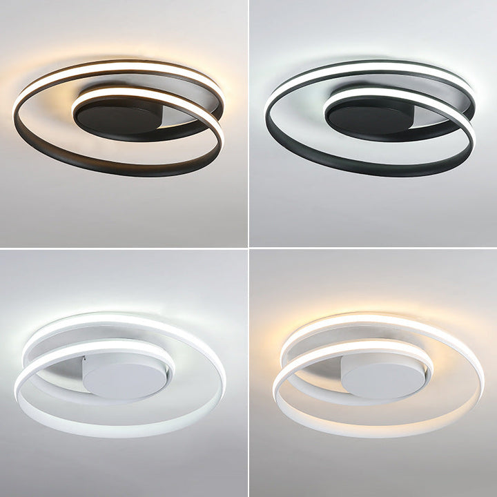 NordischesEisen: Lampada da soffitto LED minimalista in ferro moderna – elegante e funzionale per soggiorno e camera da letto
