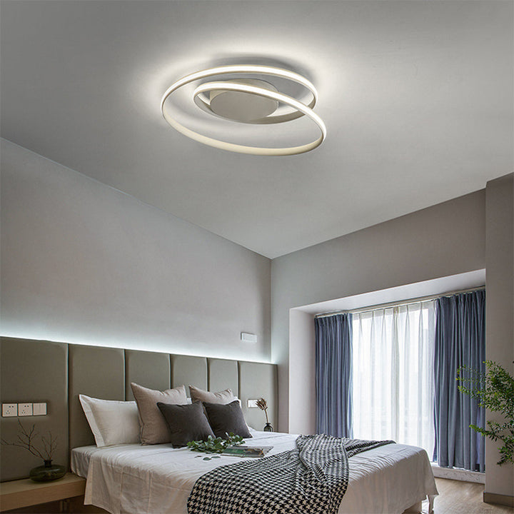NordischesEisen: Lampada da soffitto LED minimalista in ferro moderna – elegante e funzionale per soggiorno e camera da letto