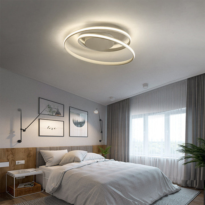 NordischesEisen: Lampada da soffitto LED minimalista in ferro moderna – elegante e funzionale per soggiorno e camera da letto