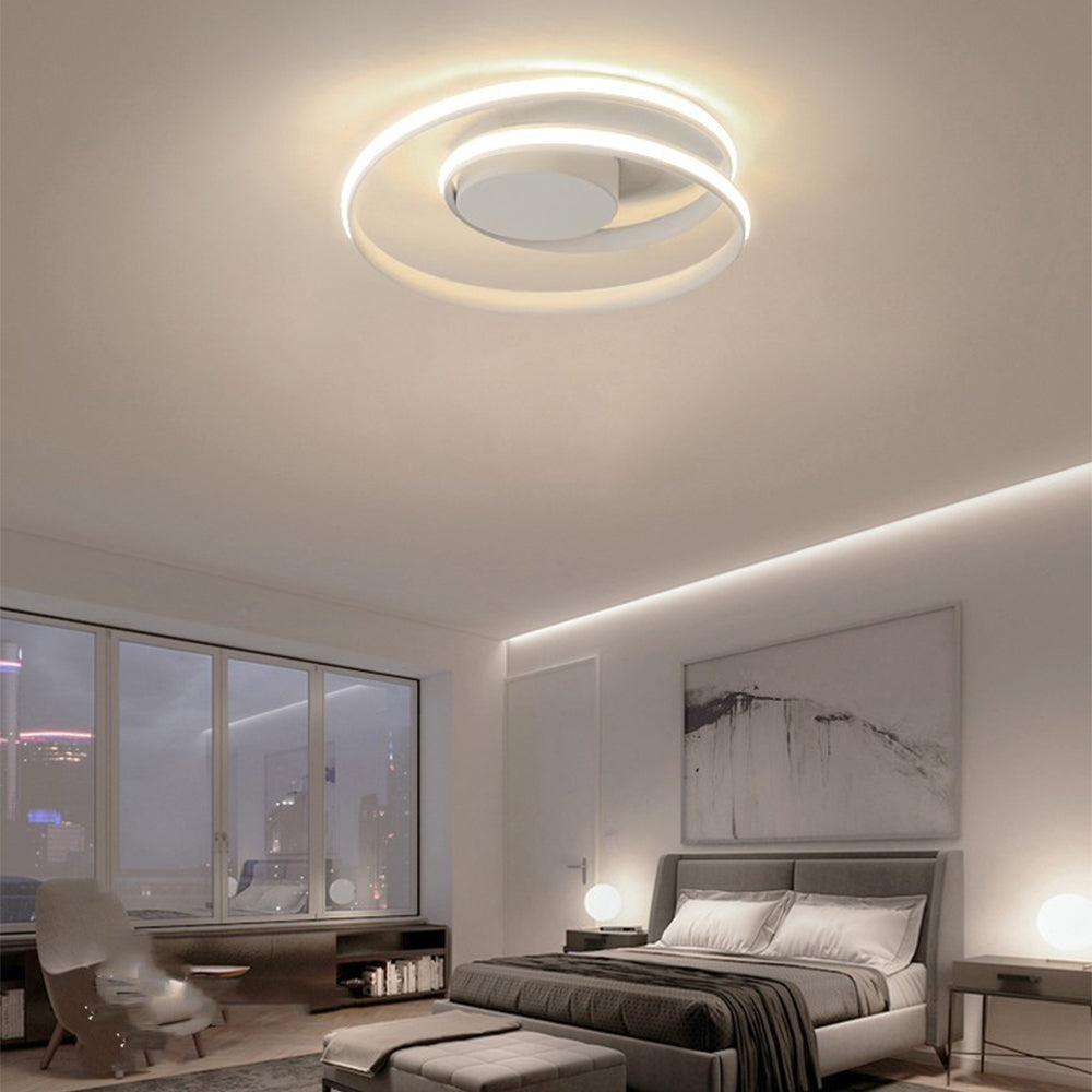 NordischesEisen: Lampada da soffitto LED minimalista in ferro moderna – elegante e funzionale per soggiorno e camera da letto