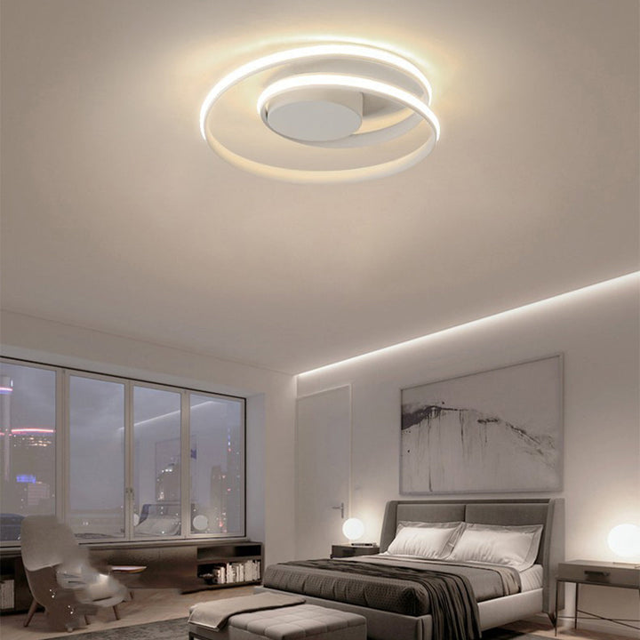 NordischesEisen: Lampada da soffitto LED minimalista in ferro moderna – elegante e funzionale per soggiorno e camera da letto