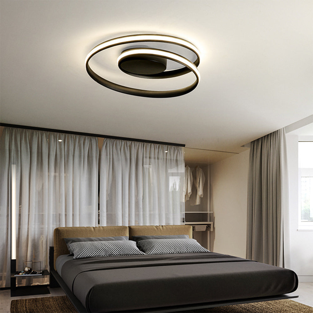 NordischesEisen: Lampada da soffitto LED minimalista in ferro moderna – elegante e funzionale per soggiorno e camera da letto