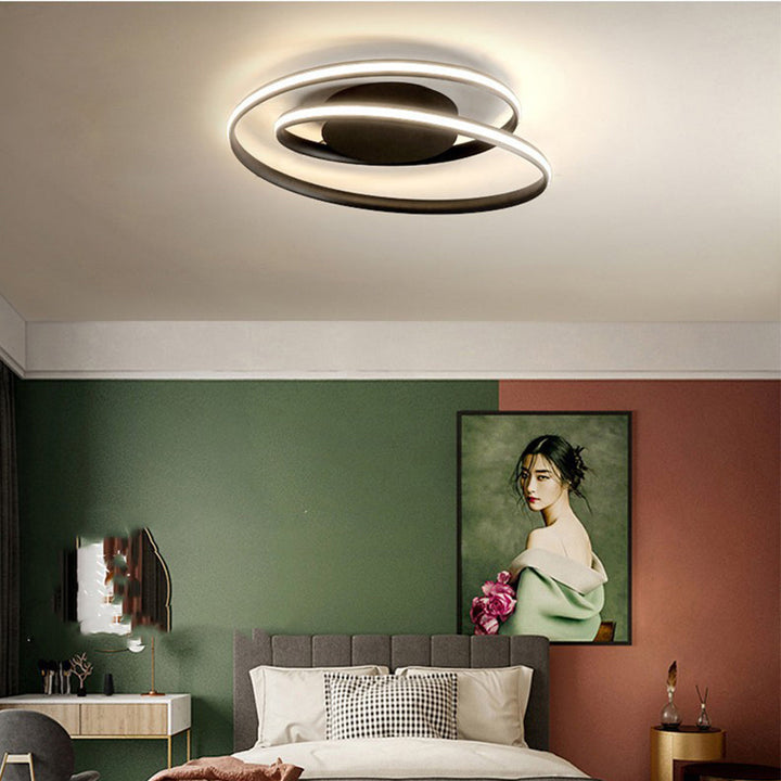 NordischesEisen: Lampada da soffitto LED minimalista in ferro moderna – elegante e funzionale per soggiorno e camera da letto