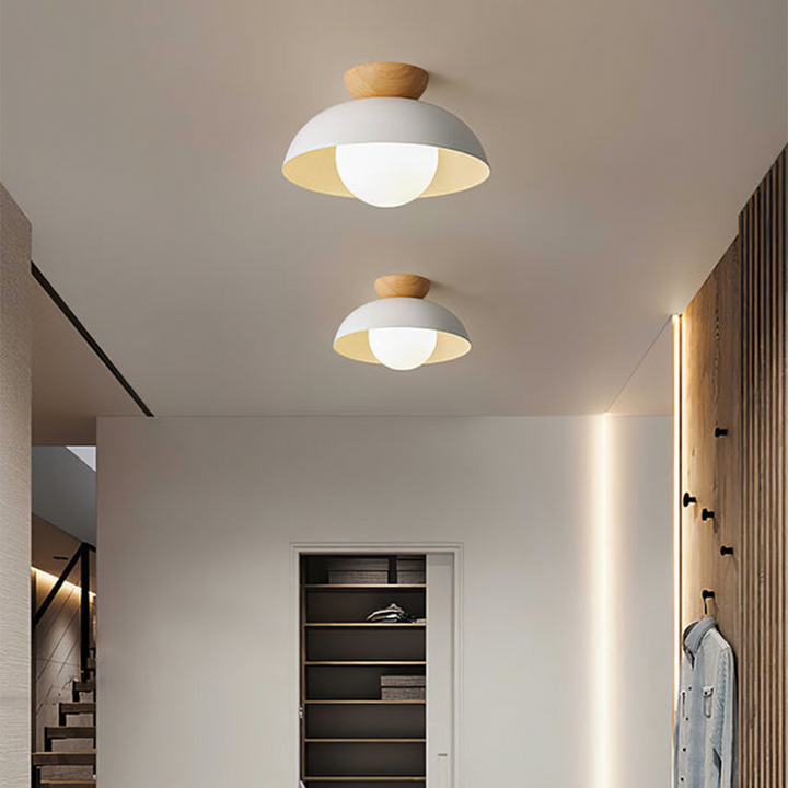 NordischesLicht: Lampada da soffitto in vetro sostenibile moderna minimalista – elegante e accogliente per sala da pranzo e soggiorno