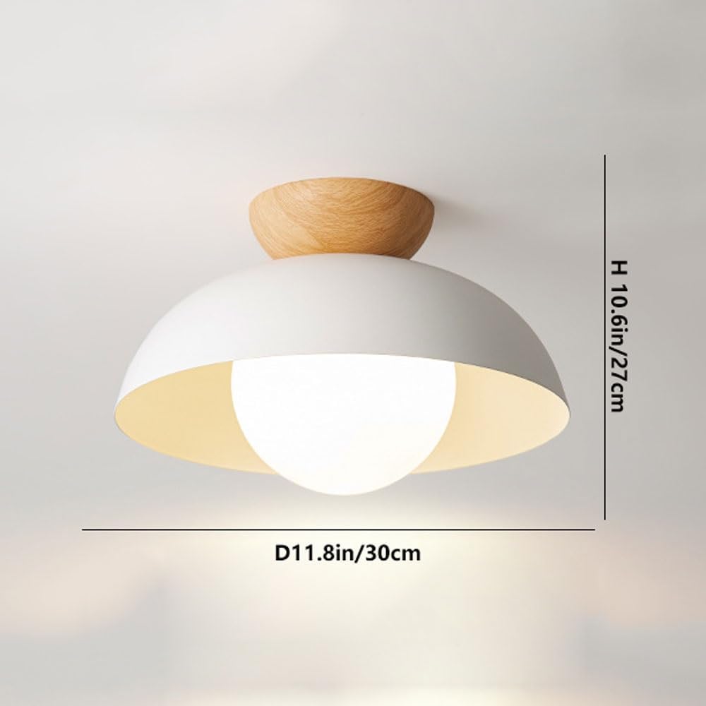 NordischesLicht: Lampada da soffitto in vetro sostenibile moderna minimalista – elegante e accogliente per sala da pranzo e soggiorno