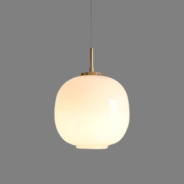 Nordvyn: Lampada a sospensione in vetro opalino scandinavo – Luce soffusa per soggiorno e sala da pranzo