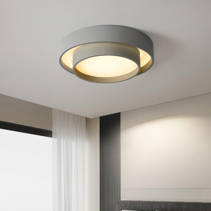 Norvyn: Lampada da soffitto LED rotonda in stile Art Déco nordico – per soggiorno e camera da letto