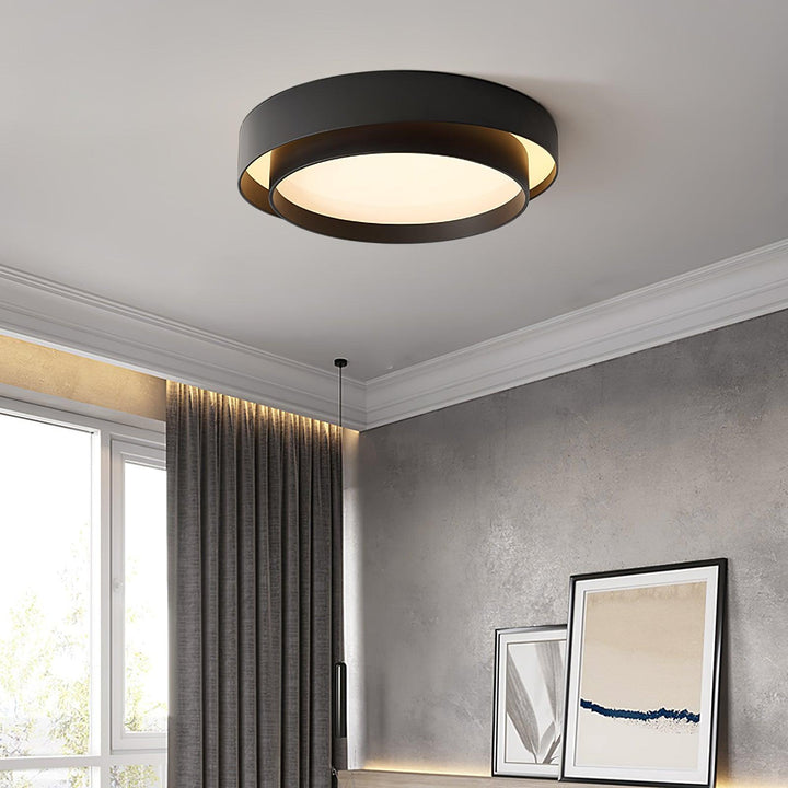 Norvyn: Lampada da soffitto LED rotonda in stile Art Déco nordico – per soggiorno e camera da letto