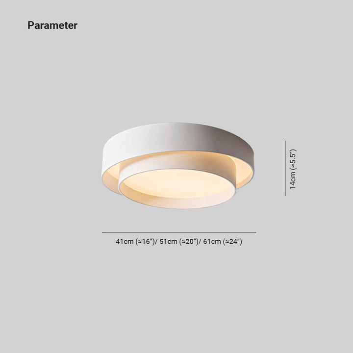 Norvyn: Lampada da soffitto LED rotonda in stile Art Déco nordico – per soggiorno e camera da letto