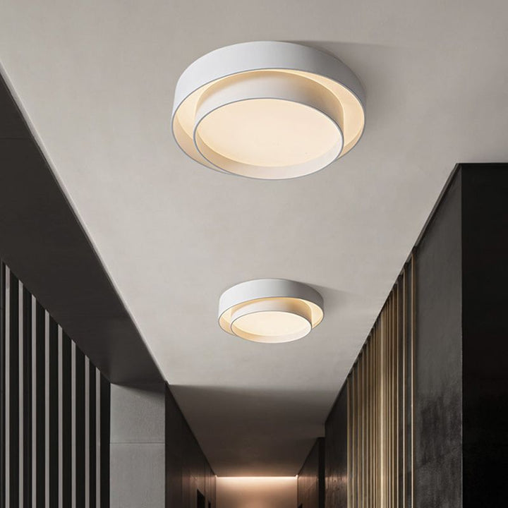 Norvyn: Lampada da soffitto LED rotonda in stile Art Déco nordico – per soggiorno e camera da letto
