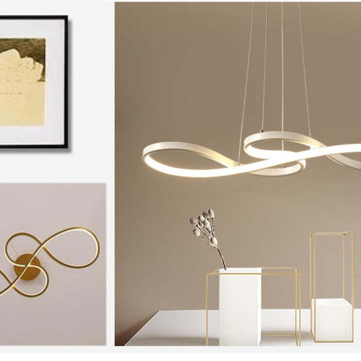 NotaLume: Lampada a sospensione LED in design di note musicali in acrilico e metallo – per soggiorno e studio