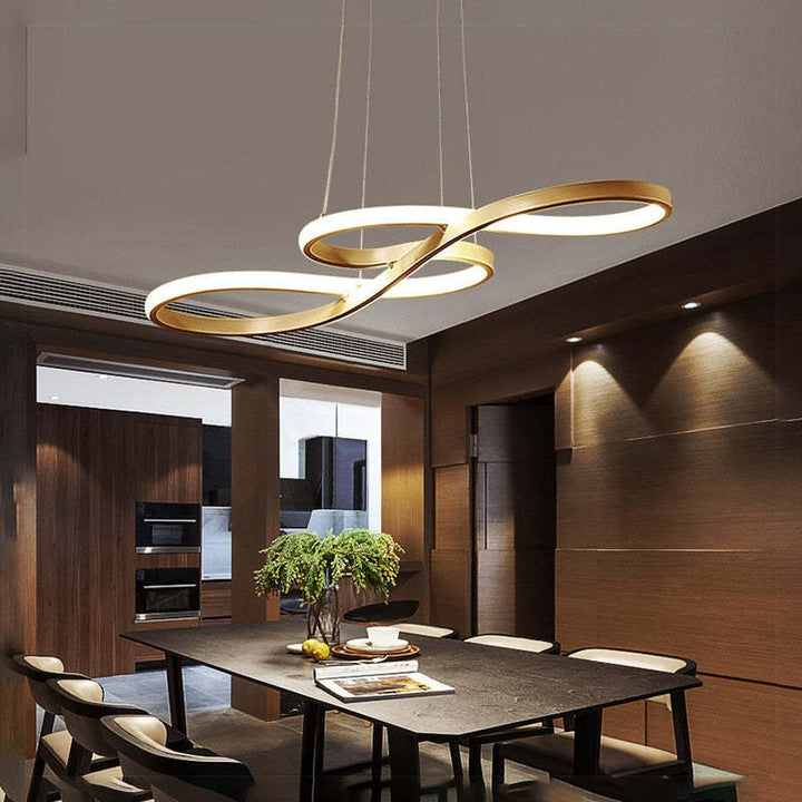 NotaLume: Lampada a sospensione LED in design di note musicali in acrilico e metallo – per soggiorno e studio