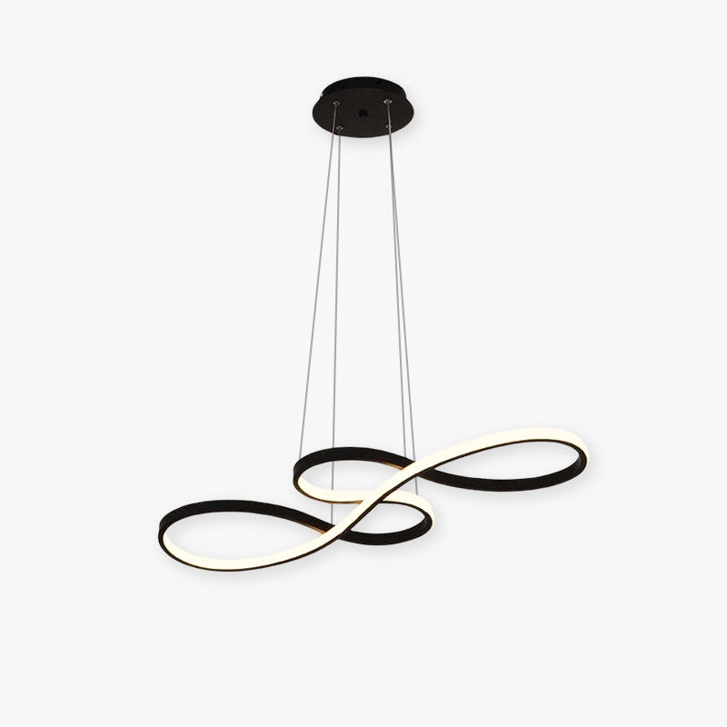 NotaLume: Lampada a sospensione LED in design di note musicali in acrilico e metallo – per soggiorno e studio