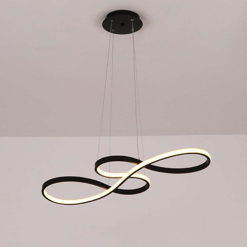 NotaLume: Lampada a sospensione LED in design di note musicali in acrilico e metallo – per soggiorno e studio