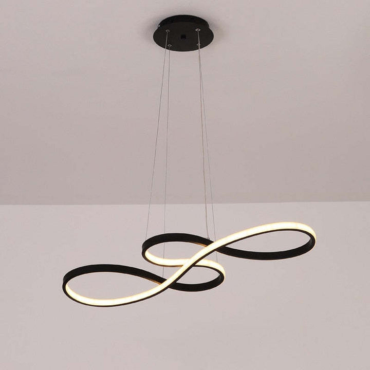 NotaLume: Lampada a sospensione LED in design di note musicali in acrilico e metallo – per soggiorno e studio