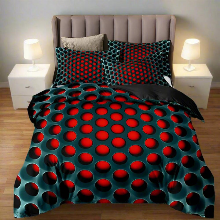 NovaTraum: Set copripiumino moderno – morbido, traspirante e decorativo con motivo cosmico per la camera da letto