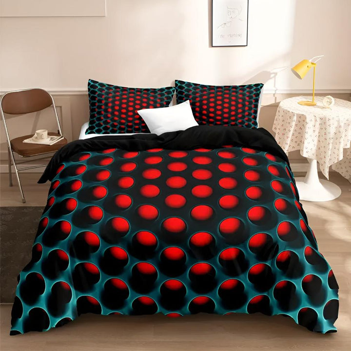 NovaTraum: Set copripiumino moderno – morbido, traspirante e decorativo con motivo cosmico per la camera da letto