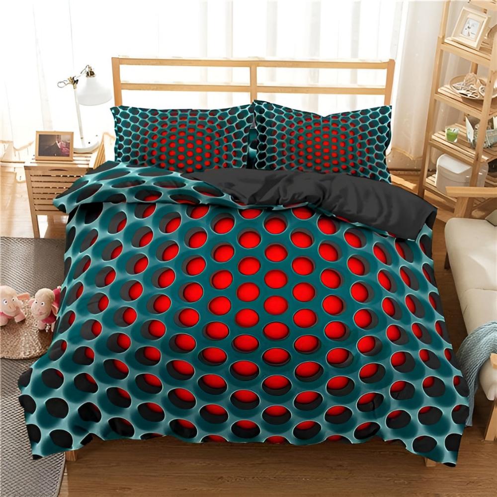 NovaTraum: Set copripiumino moderno – morbido, traspirante e decorativo con motivo cosmico per la camera da letto