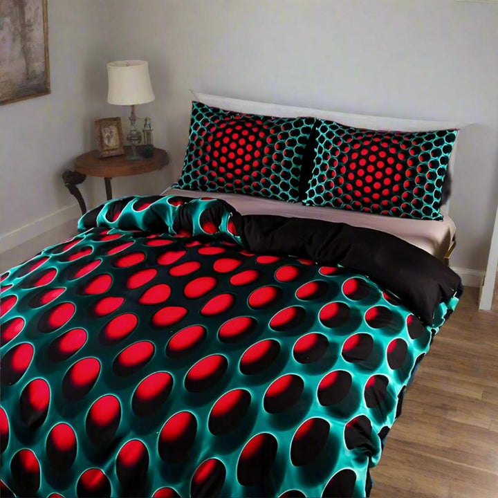 NovaTraum: Set copripiumino moderno – morbido, traspirante e decorativo con motivo cosmico per la camera da letto
