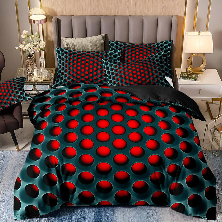 NovaTraum: Set copripiumino moderno – morbido, traspirante e decorativo con motivo cosmico per la camera da letto