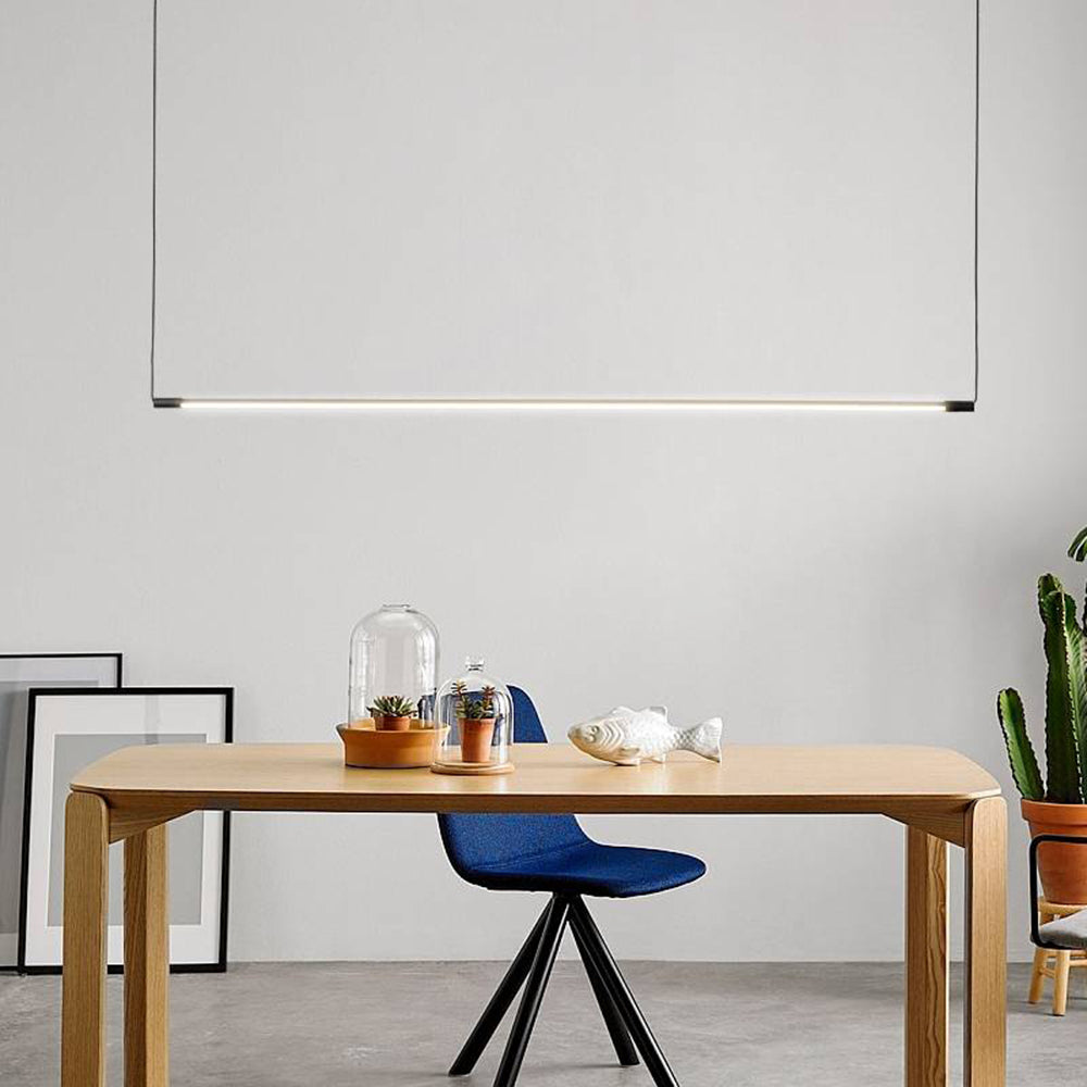 Nuvria Moderna Lampada a Sospensione LED Nera in Metallo – Per Soggiorno e Sala da Pranzo