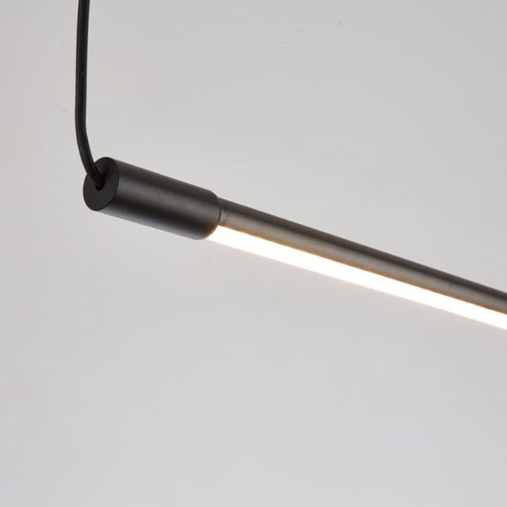 Nuvria Moderna Lampada a Sospensione LED Nera in Metallo – Per Soggiorno e Sala da Pranzo