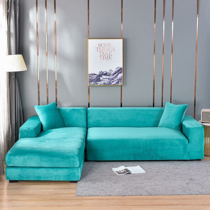 SofaRüstung™ Copertura elastica in velluto per divano
