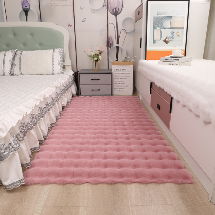 KuschelWohl: Tappeto alto in formato rettangolare in poliestere peluche – per lato letto e spazi abitativi