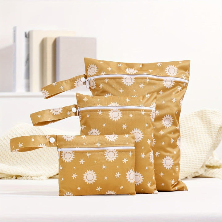 ÖkoKinder: Borsa di stoccaggio lavabile – sostenibile, durevole e perfetta per pannolini, costumi da bagno e accessori per bambini (confezione da 3)