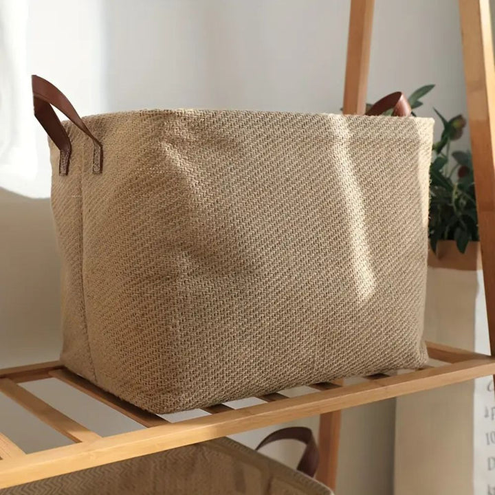 ÖkoNest: Cesto di stoccaggio in tessuto – stabile, decorativo e perfetto per mensole e spazi piccoli