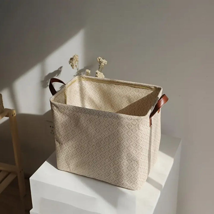 ÖkoNest: Cesto di stoccaggio in tessuto – stabile, decorativo e perfetto per mensole e spazi piccoli