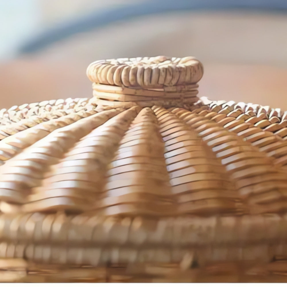 ÖkoStil: cesto rotondo in rattan – robusto, elegante e versatile per scorte e accessori