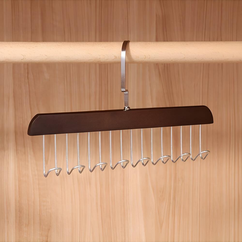 OrganisierenLinie: Appendini in acciaio inox e legno – robusti, girevoli e versatili per accessori e abbigliamento