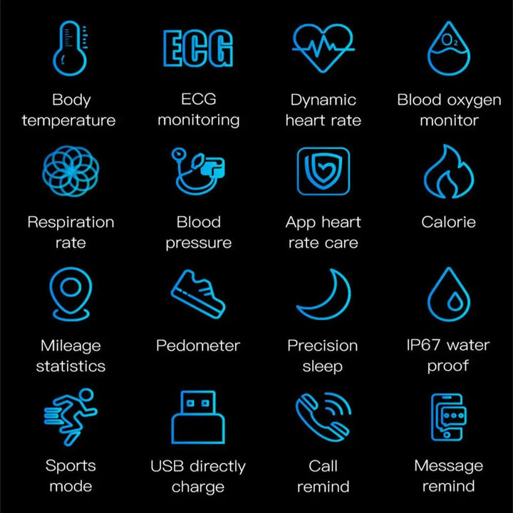 BIOWATCH – Smartwatch con ECG, misurazione della pressione sanguigna e monitoraggio del sonno