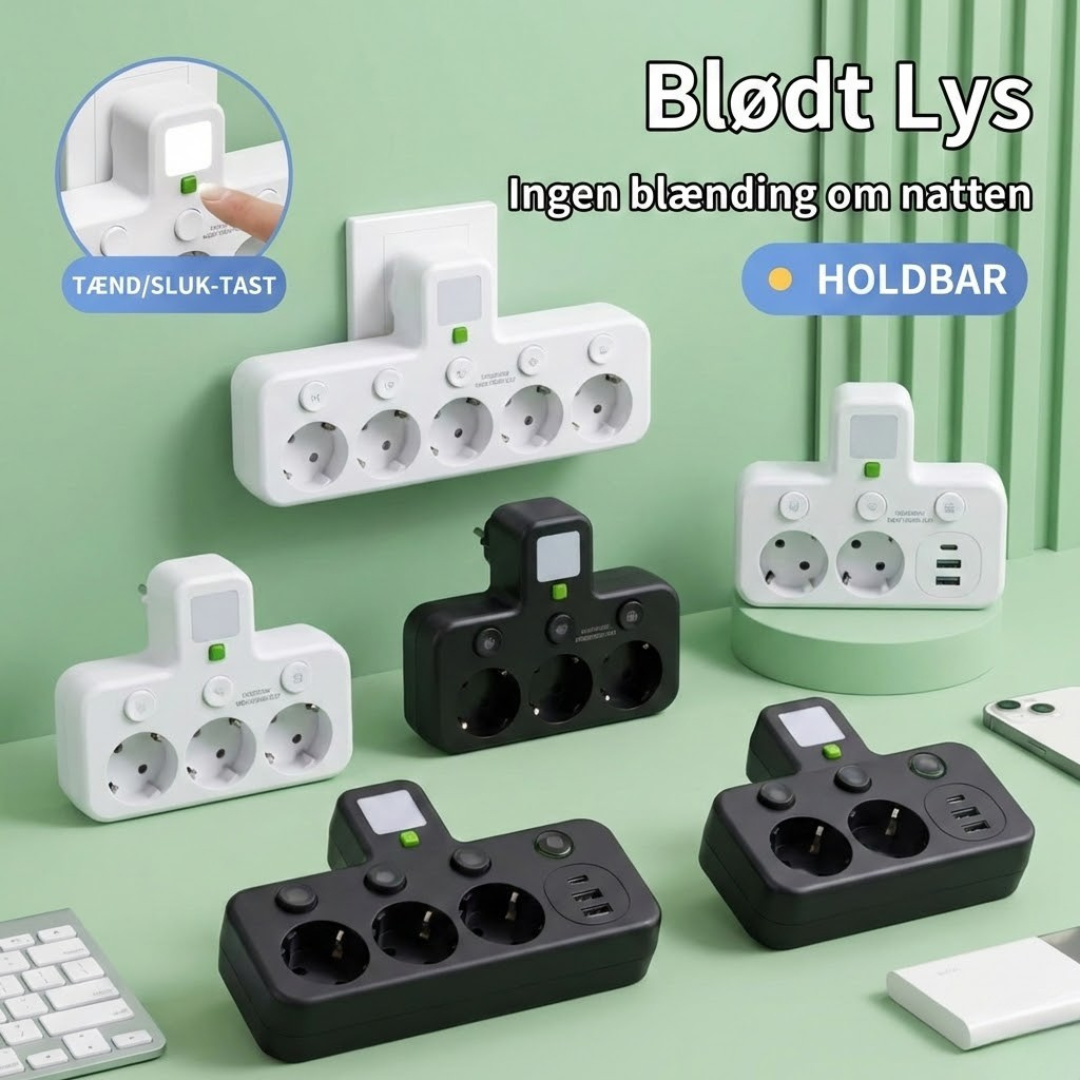 PlugWise™ – Presa multipla intelligente con hub di ricarica USB