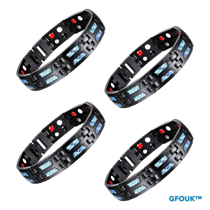 CarbonArmband™ Bracciale Titan in Carbonio Blu
