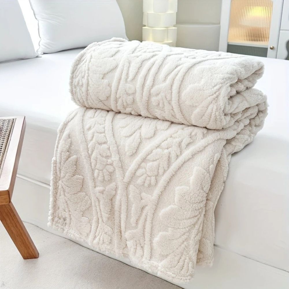 ParisLoom: Coperta in Pile Jacquard – Morbida Coperta per Divano e Letto in Design Francese