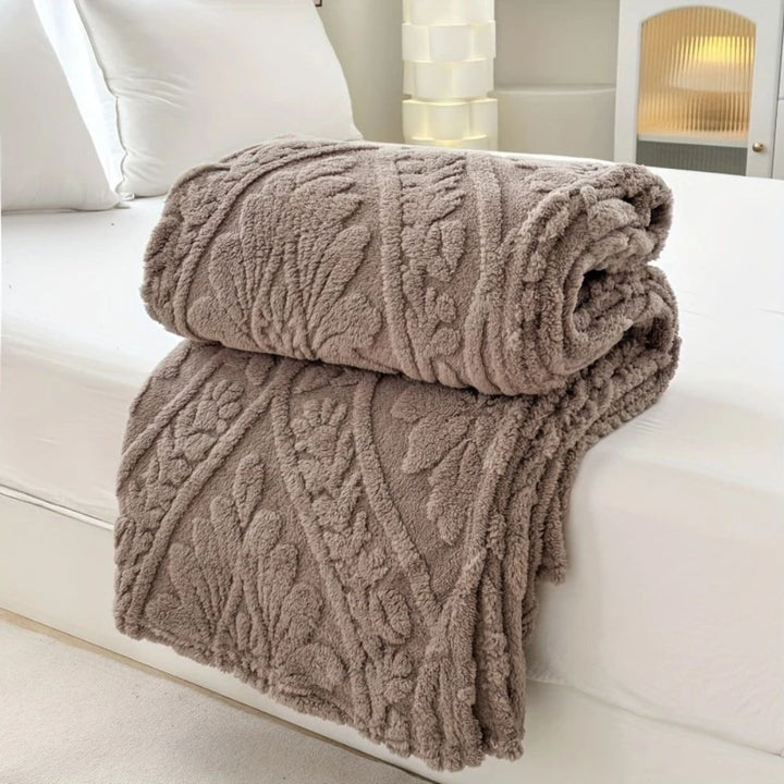 ParisLoom: Coperta in Pile Jacquard – Morbida Coperta per Divano e Letto in Design Francese