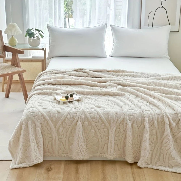 ParisLoom: Coperta in Pile Jacquard – Morbida Coperta per Divano e Letto in Design Francese