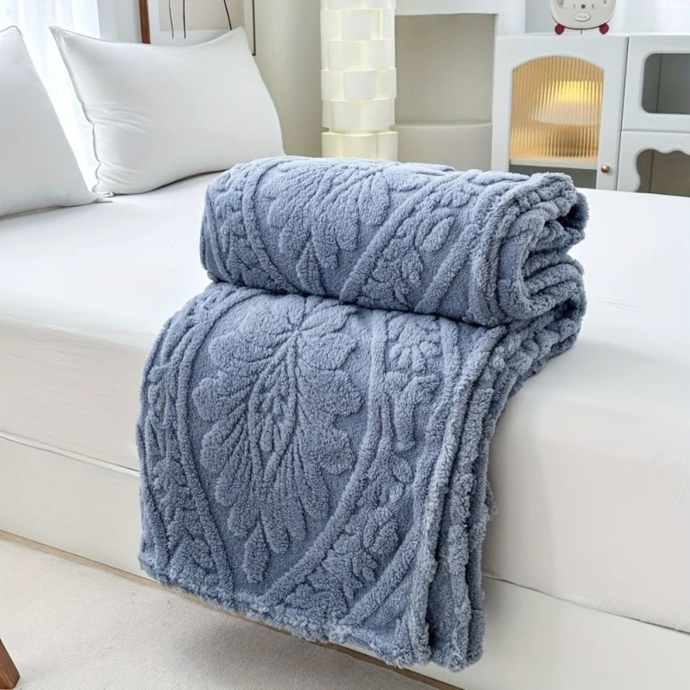 Coperta in Fleece Jacquard Parigina