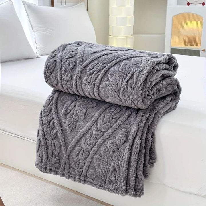 Coperta in Fleece Jacquard Parigina
