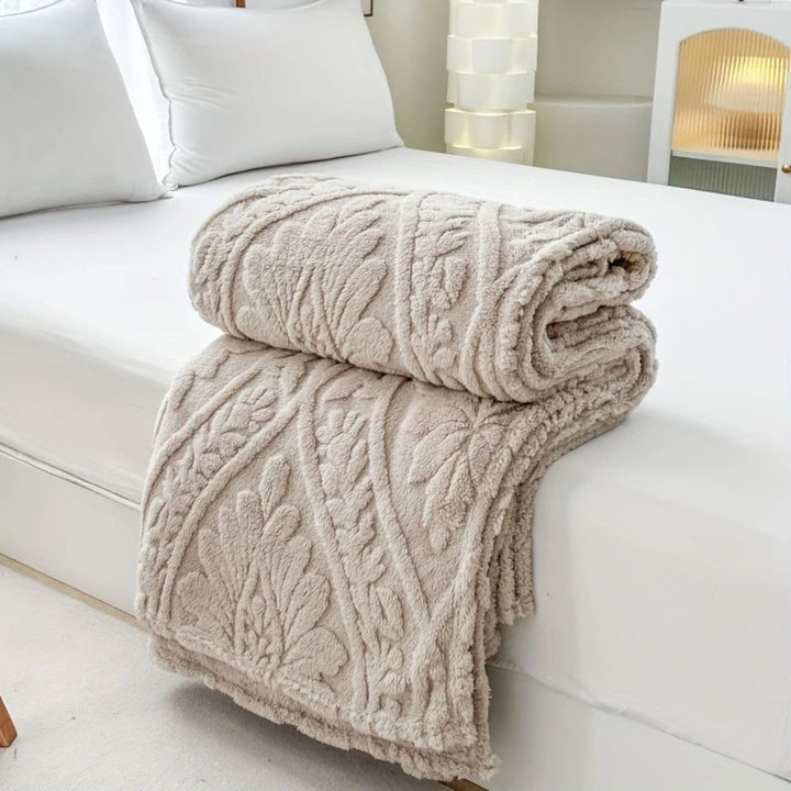 Coperta in Fleece Jacquard Parigina