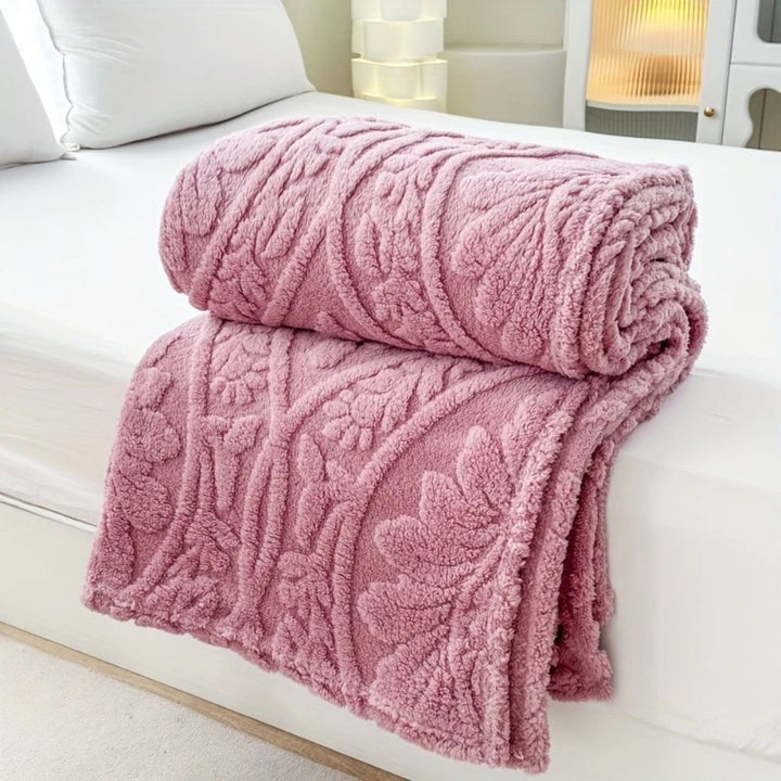 Coperta in Fleece Jacquard Parigina