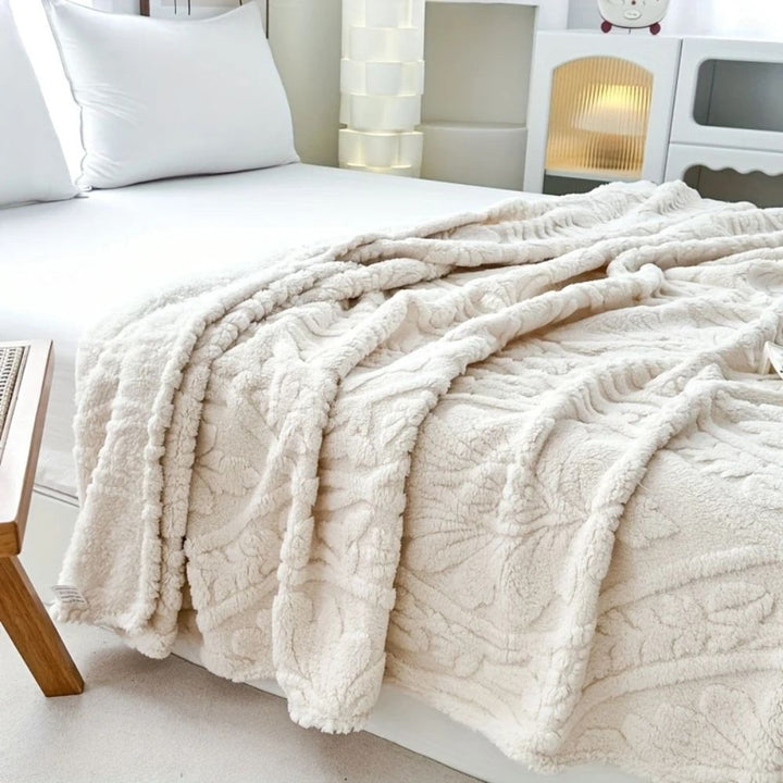 Coperta in Fleece Jacquard Parigina
