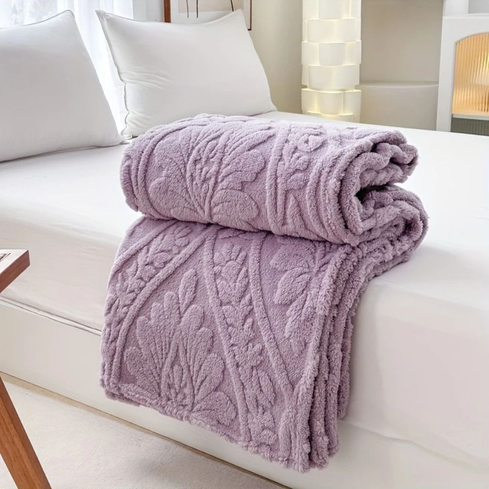 Coperta in Fleece Jacquard Parigina
